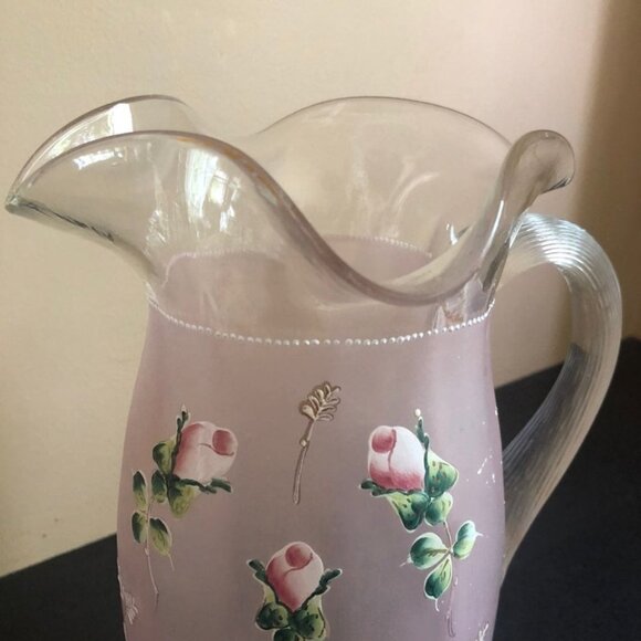 Hand Painted Ruffled Edge Lemonade Set - Picture 4 of 12